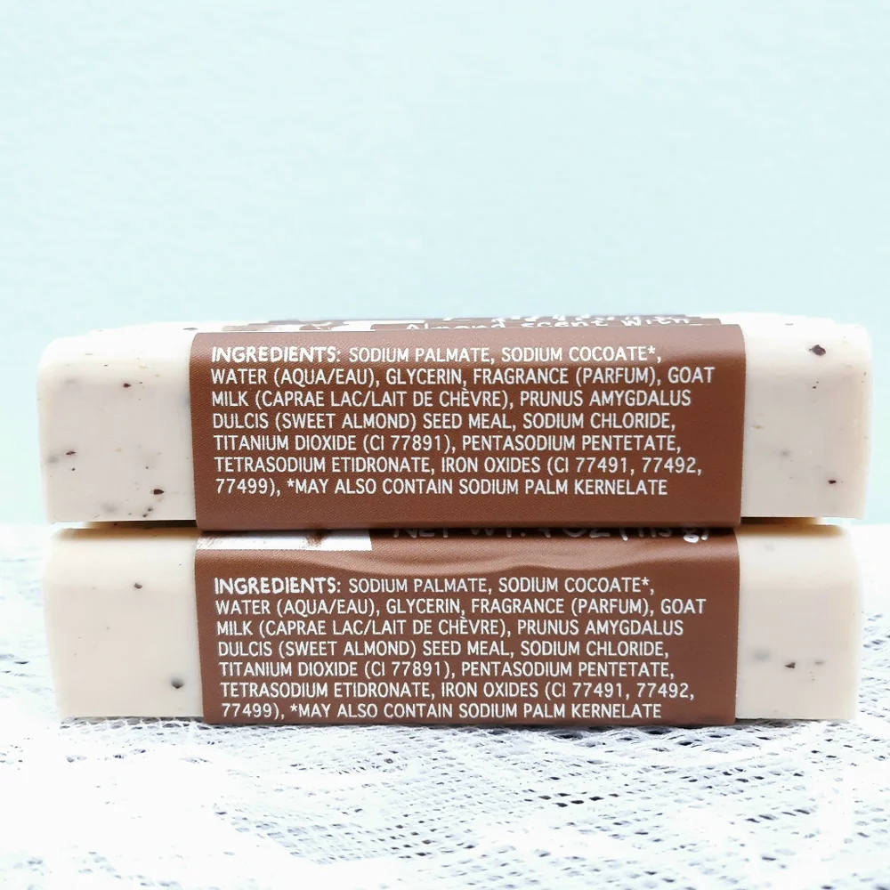 6 Goat Milk Bar Soap Simply Be Well Exfoliating Almond Clean and Caprine - Picture 5 of 7